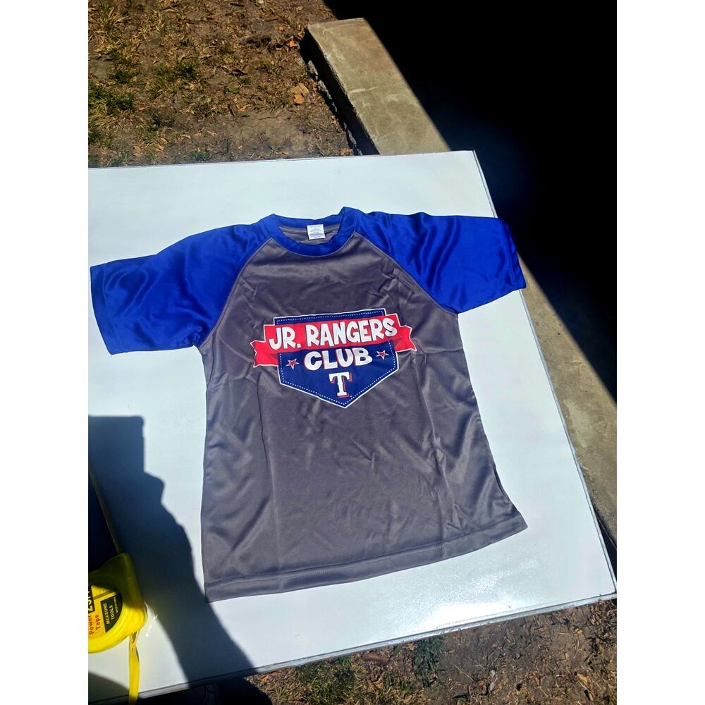 Dry Fit Style Texas Ranger Jr. Rangers Club Shirt Youth Size L